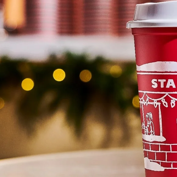 Starbucks 25 Anniversary Red Holiday Cup Brand New! - Picture 7 of 12